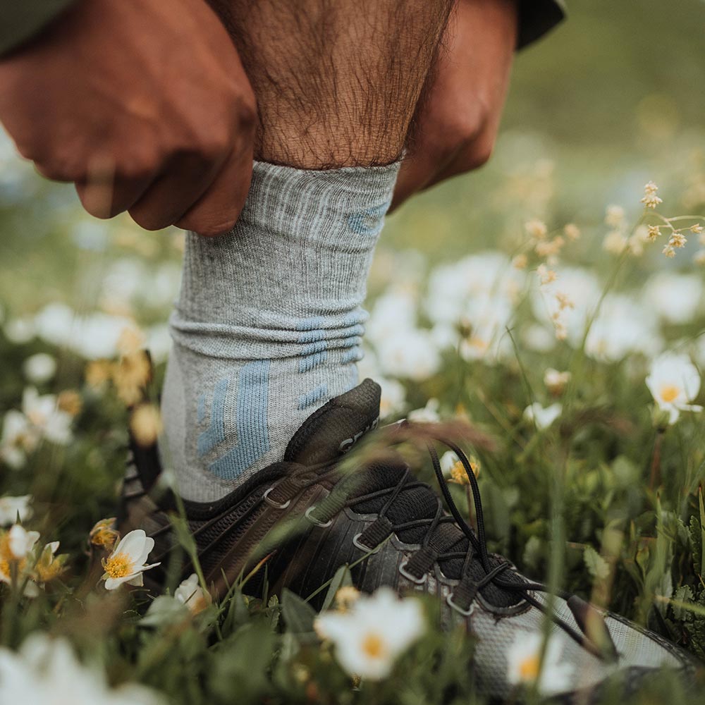 3er-Pack – Wandersocken – Trekking Cool Light Ankle Unisex grau/blau
