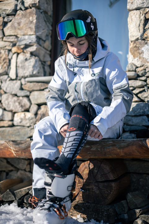 Heated ski socks only