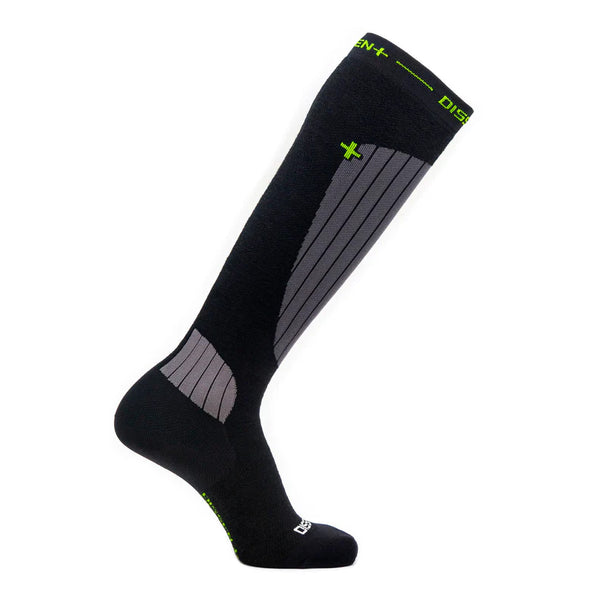 Lot De 2 Paires De Chaussettes De Ski/snowboard Black Crevice - Rembourrées, Respirantes - Taille 35-38 - Composition Laine/polyamide/acrylique - Multicolore Noir/orange