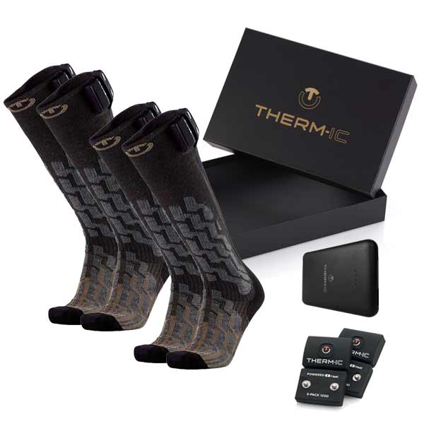 Gift set - Ski heated socks - for women