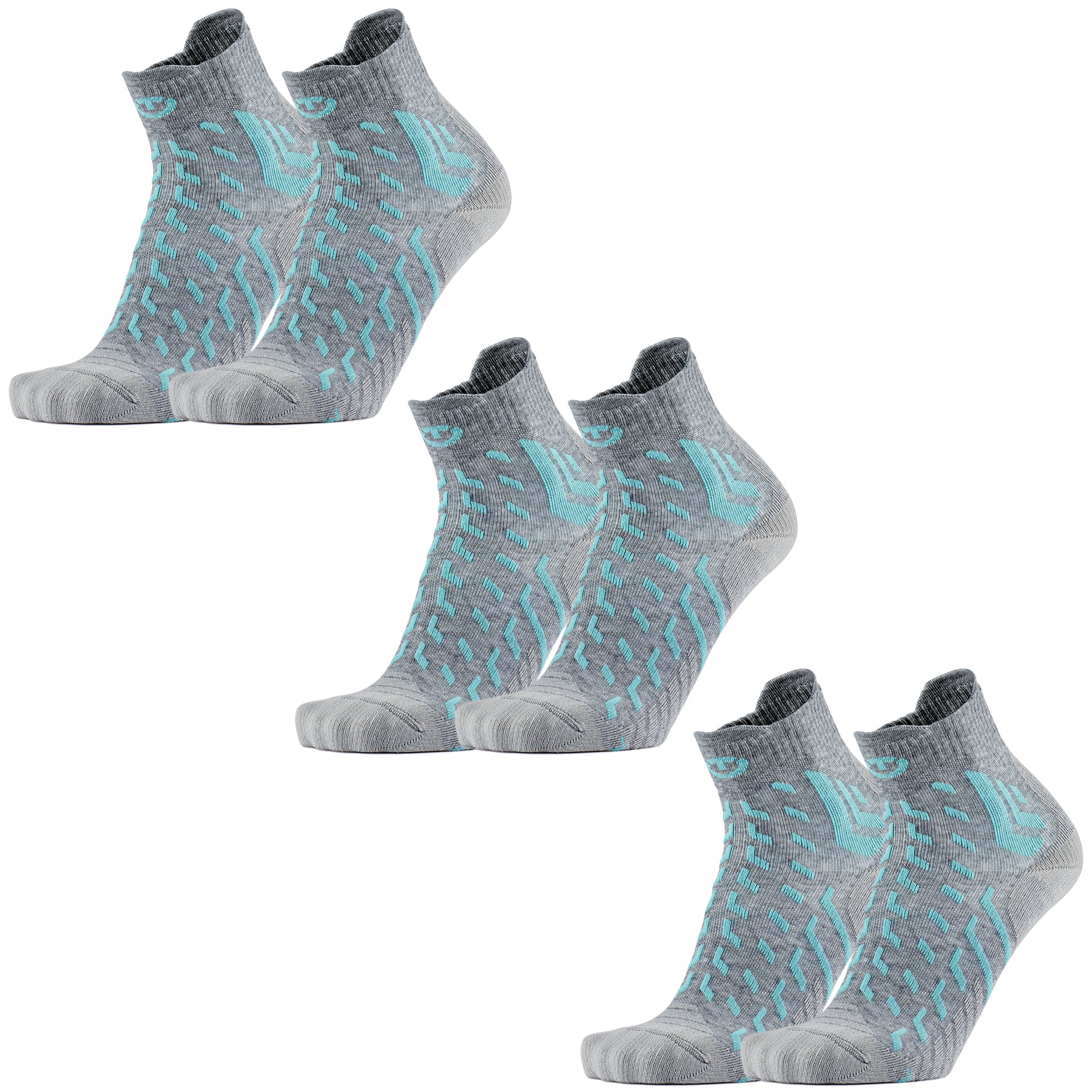 3er-Pack – Wandersocken – Trekking Cool Light Ankle Damen grau/blau