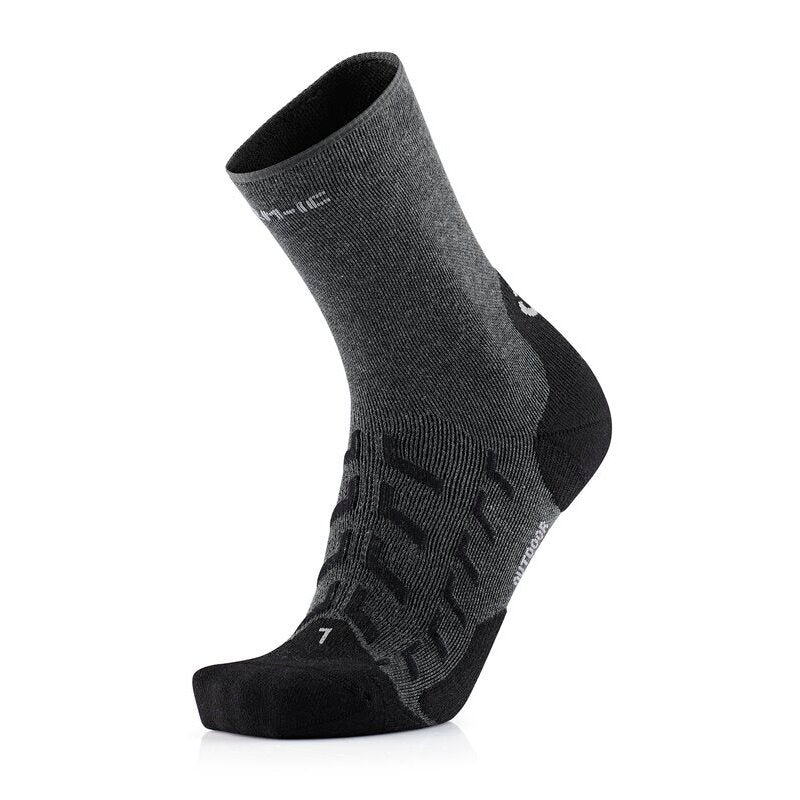 Wandersocken – Outdoor Comfort Crew anthrazit/schwarz