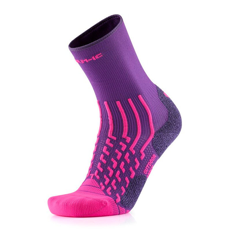 Wandersocken – Outdoor Light Crew Damen violett/magenta