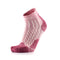Wandersocken – Outdoor Light Linen Ankle Damen Pastellrosa/Erdbeer
