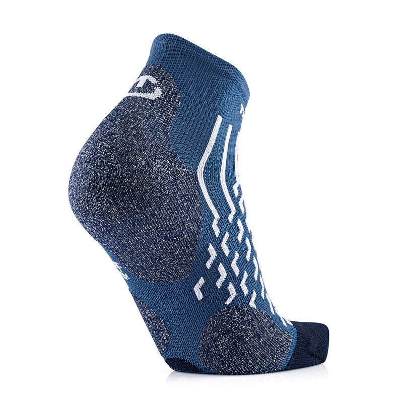 Wandersocken – Outdoor Light Ankle Weiß/Marineblau