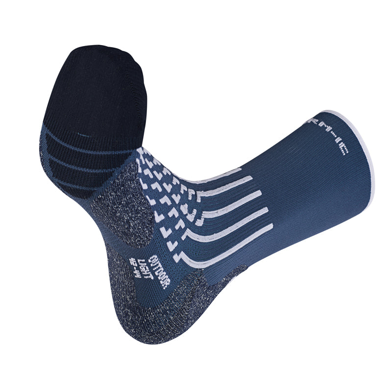 Calcetines de senderismo - Outdoor Light Crew Blanco/Azul marino