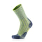 Wandersocken – Outdoor Light Linen Crew Limette/Marineblau