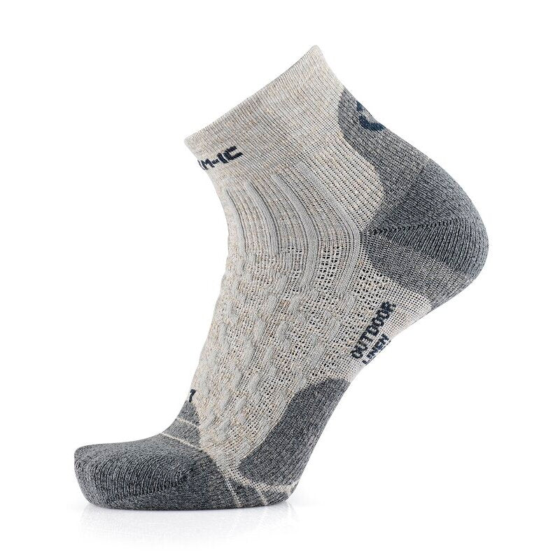 Wandersocken – Outdoor Light Linen Ankle Hellgrau/Anthrazit