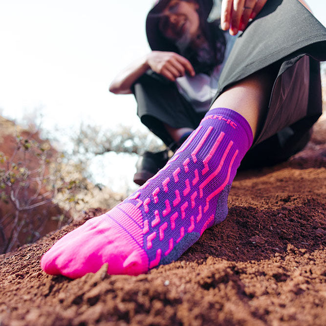 Chaussettes de randonnée - Outdoor Light Crew femme violet/magenta