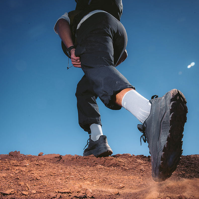 Wandersocken – Outdoor Light Crew Staub/Hellgrau