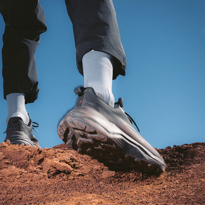 Wandersocken – Outdoor Light Crew Staub/Hellgrau