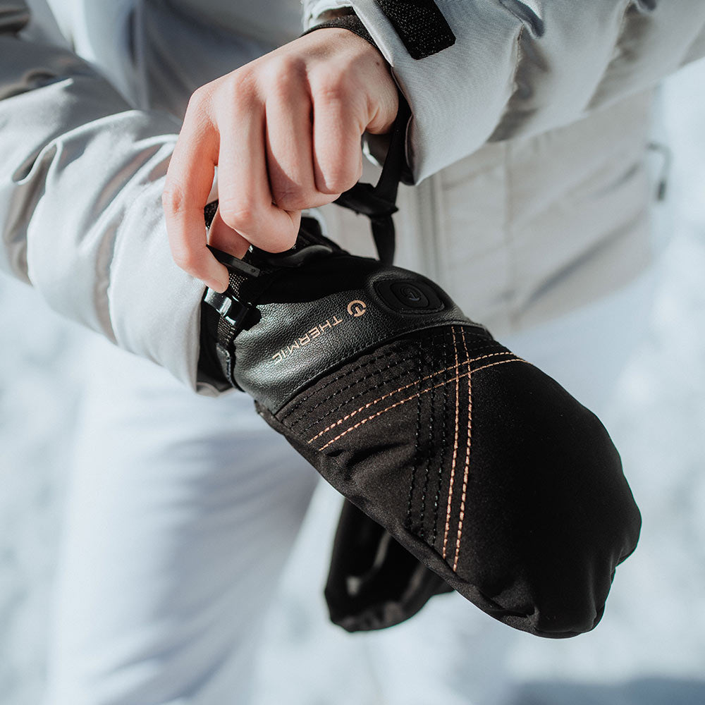 beheizbare damen handschuhe mit akku Ultra Heat Boost Ski-Fäustlinge Damen
