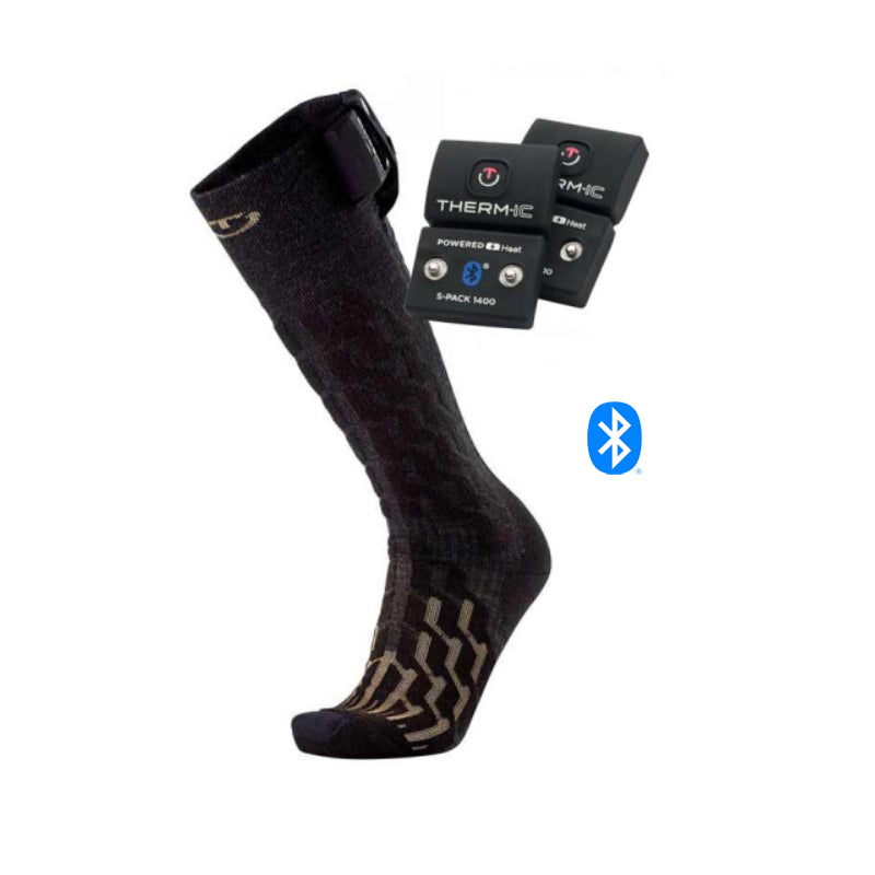 Bundle - heated ski socks Heat Fusion men + S-Pack 1400B
