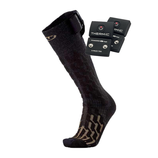 Bundle - heated ski socks Heat Fusion men + S-Pack 700