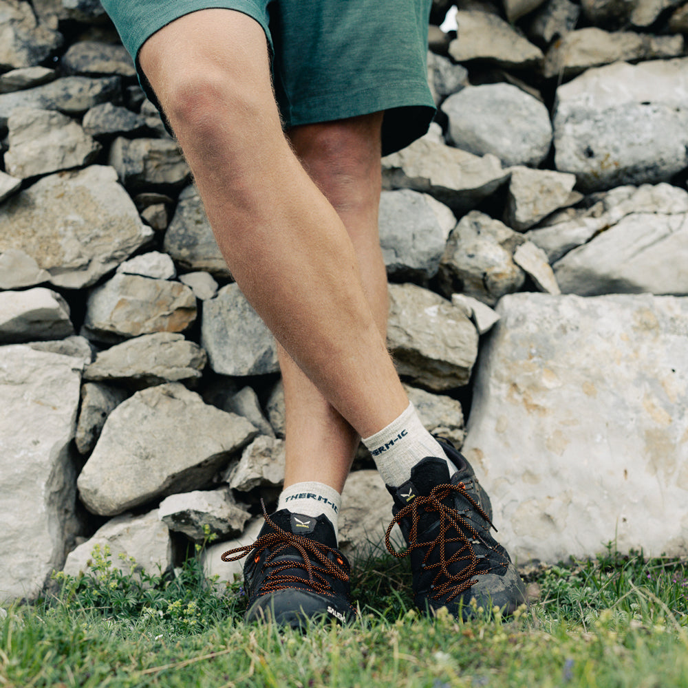 Hiking Socks - Outdoor Light Linen ankle Light Grey/Charcoal