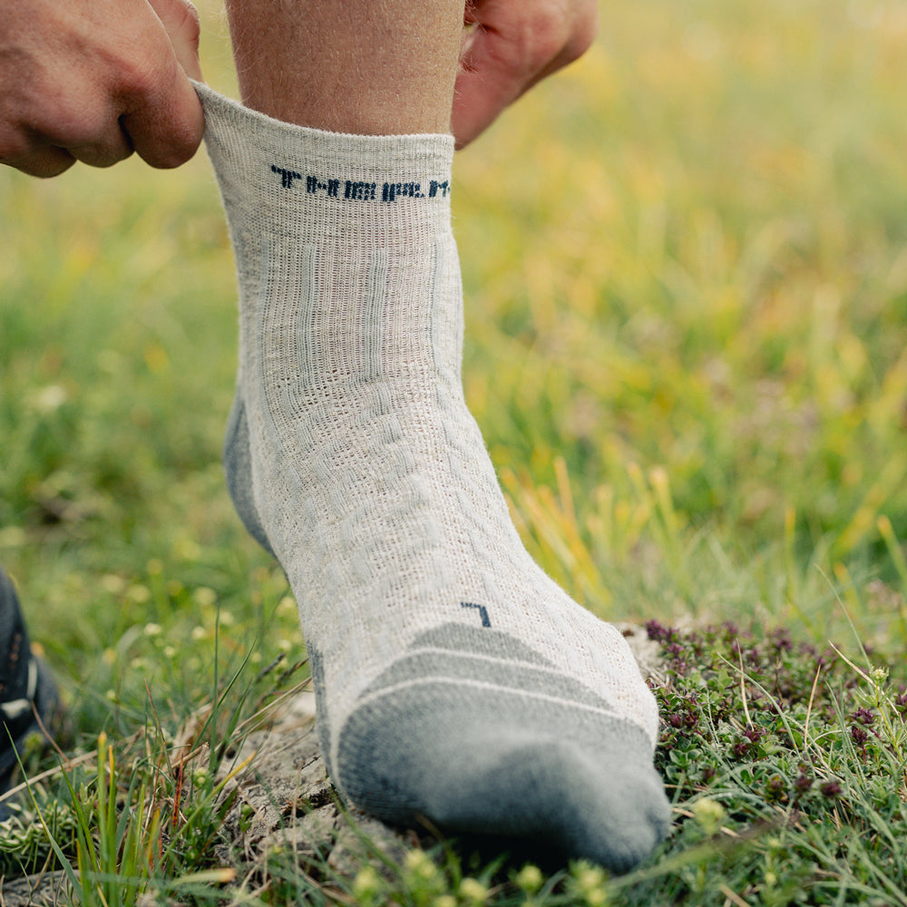 Hiking Socks - Outdoor Light Linen ankle Light Grey/Charcoal