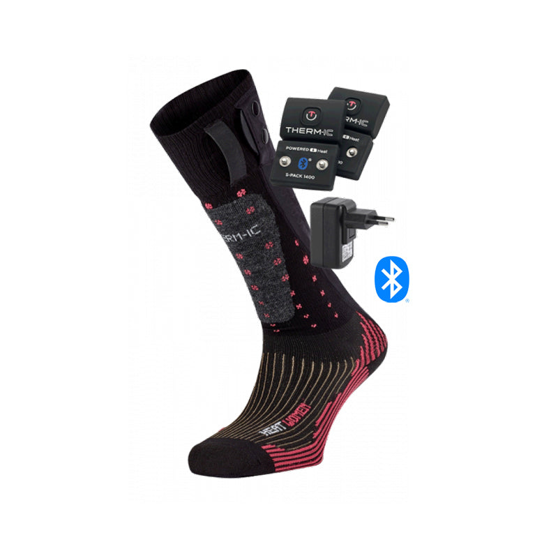 Set - beheizbare Skisocken - Ski Heat ND Frau + S-Pack 1400B