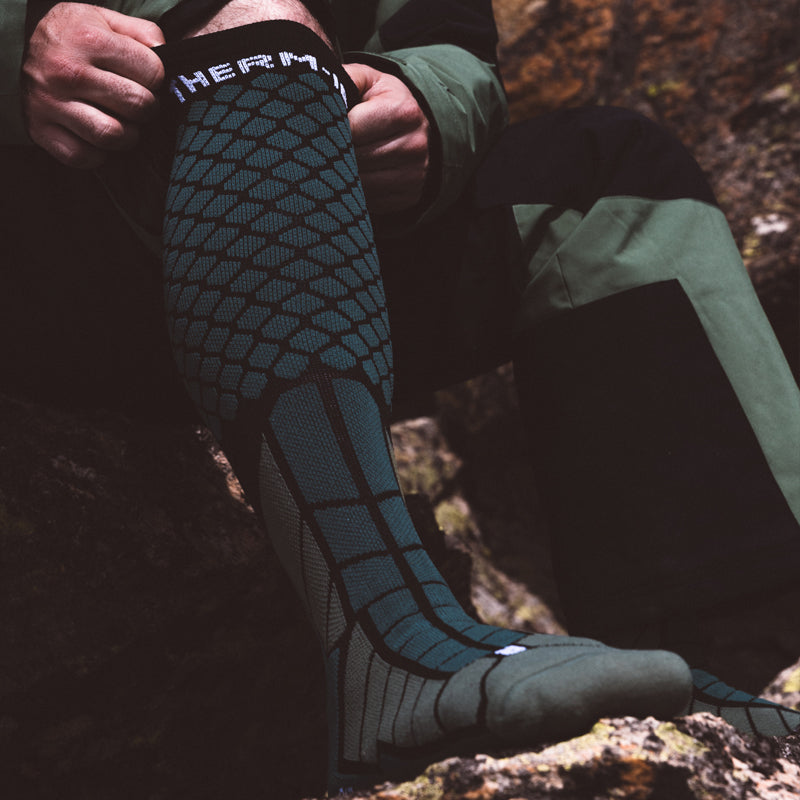 Ski socks - Ski Magma Cushion Green Moss/Black