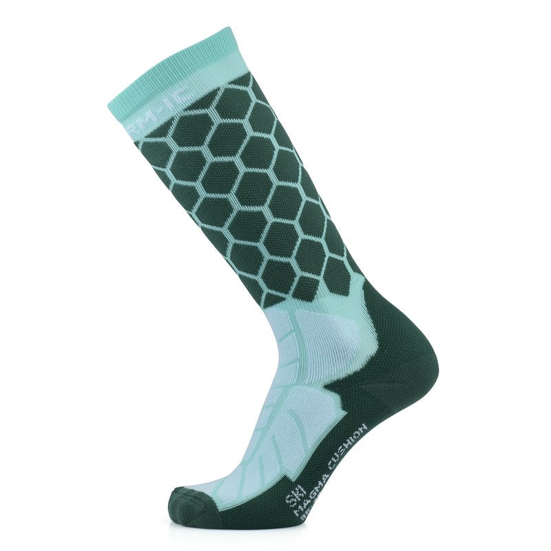 Kids ski socks - Ski Magma Cushion Junior Green/Aqua