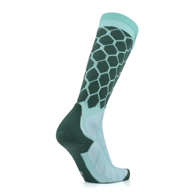 Kids ski socks - Ski Magma Cushion Junior Green/Aqua
