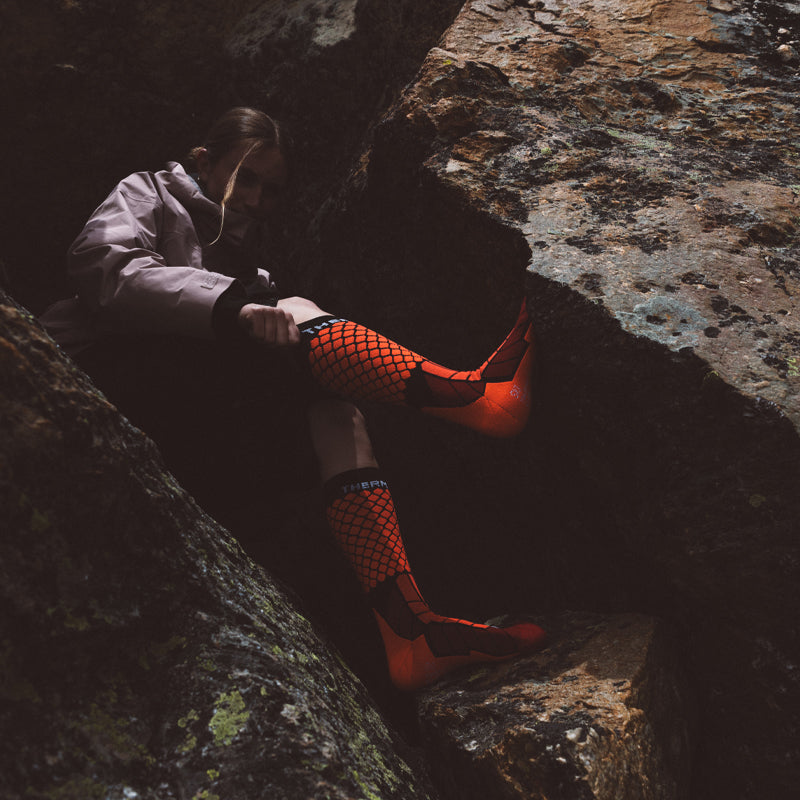Ski socks - Ski Magma Cushion Red/Black